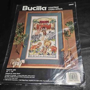 NEW‎ Bucilla 40632 Noahs Ark Counted Cross Stitch Kit 10x18